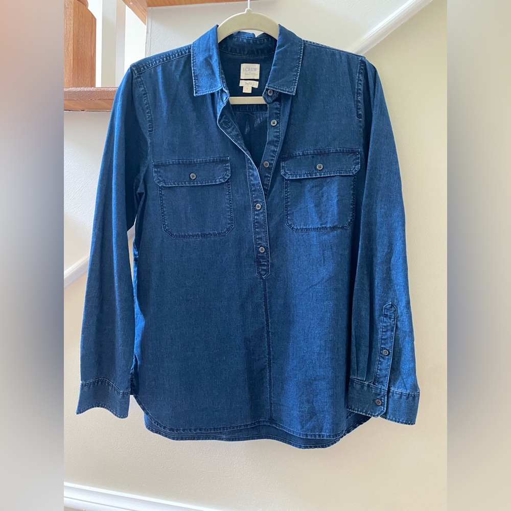 J. Crew Indigo Button-Up Shirt